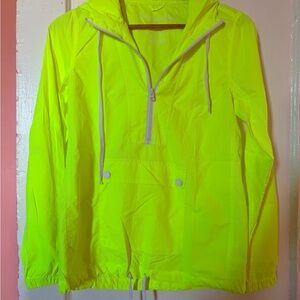 Neon Yellow Women's Windbreaker Jacket